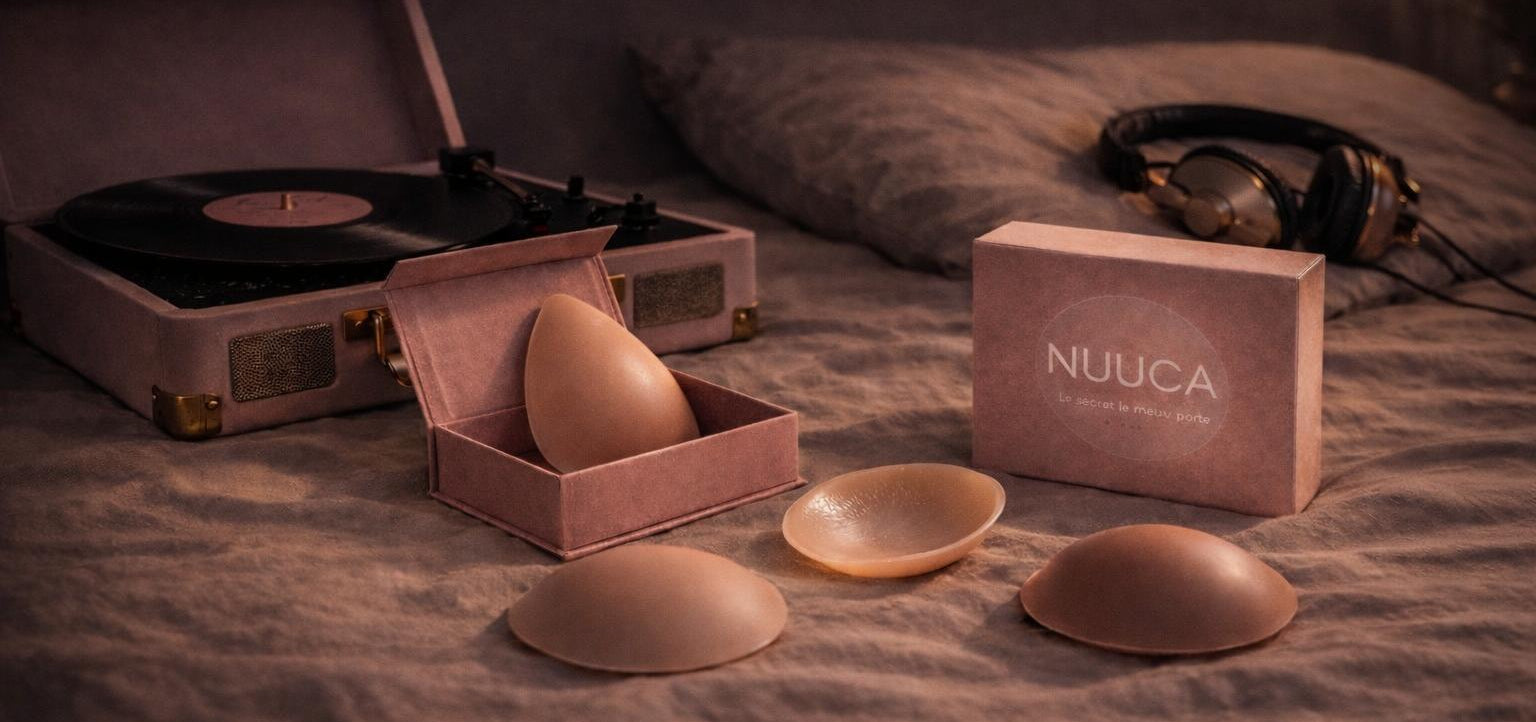 cache téton silicone invisible réutilisable Nuuca pour un effet naturel sous vêtements